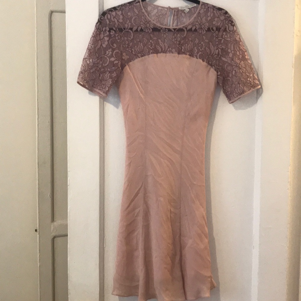 Rebecca Minkoff light pink/blush lace dress